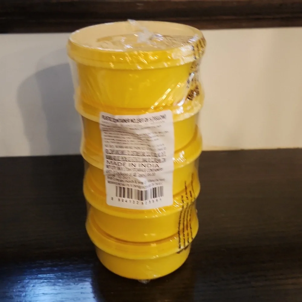 Plastic container set of 5 - Picture 3 of 5